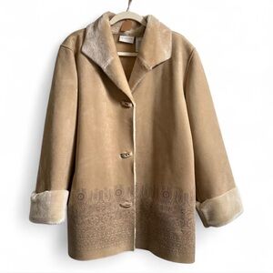 Liz Claiborne Tan Teddy Jacket